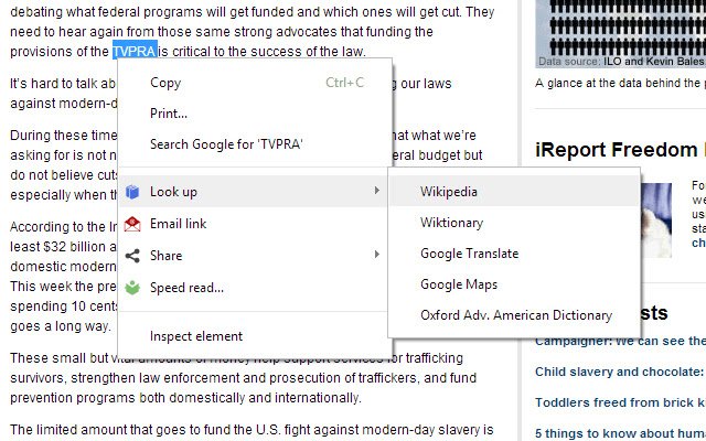 Look Up Wikipedia, Google Translate  Maps  from Chrome web store to be run with OffiDocs Chromium online