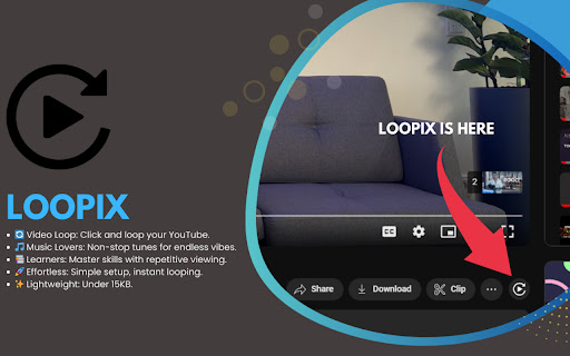 Loopix  from Chrome web store to be run with OffiDocs Chromium online