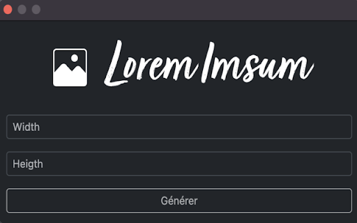 Lorem Imsum  from Chrome web store to be run with OffiDocs Chromium online