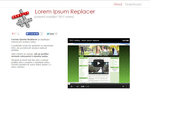 LoremIpsumReplacer  from Chrome web store to be run with OffiDocs Chromium online