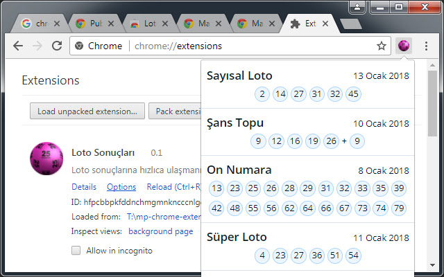 Loto Sonuçları  from Chrome web store to be run with OffiDocs Chromium online