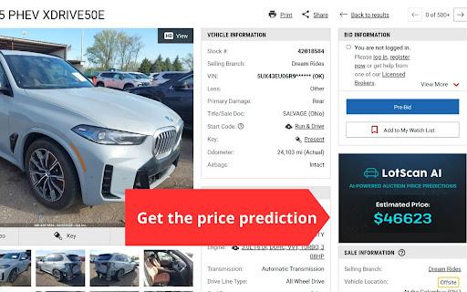 LotScan AI  from Chrome web store to be run with OffiDocs Chromium online