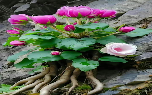 Lotus cluster wallpaper  from Chrome web store to be run with OffiDocs Chromium online
