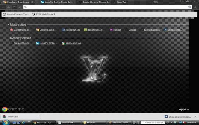 Louis Vuitton Theme  from Chrome web store to be run with OffiDocs Chromium online