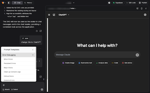 Lovable Helper  from Chrome web store to be run with OffiDocs Chromium online