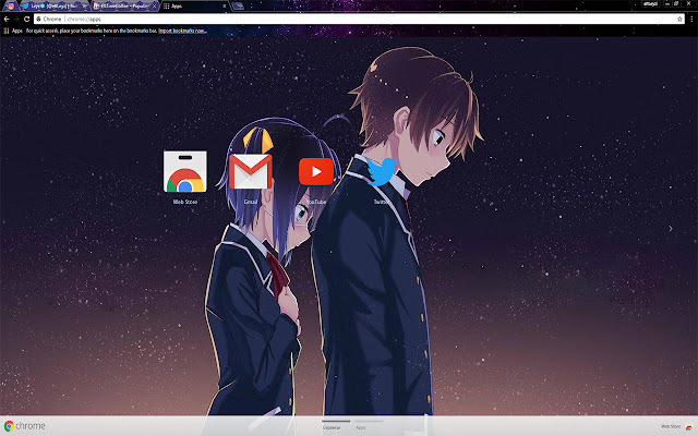 Lovers | Rikka Takanashi and Yuuta Togashi  from Chrome web store to be run with OffiDocs Chromium online