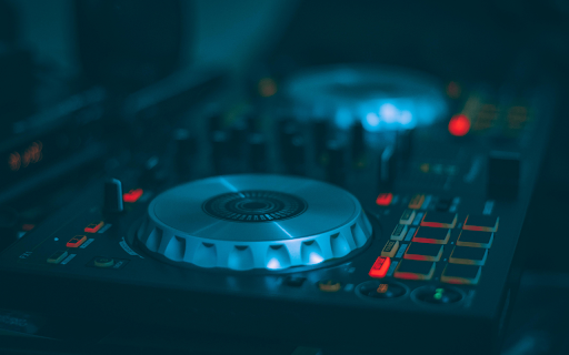 Low Light Photography of Dj Controller  from Chrome web store to be run with OffiDocs Chromium online