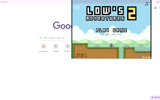 Lows Adventures 2 Unblocked  from Chrome web store to be run with OffiDocs Chromium online