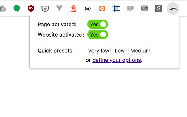 low—web  from Chrome web store to be run with OffiDocs Chromium online