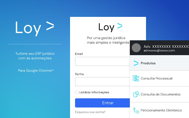 Loy Legal > Automações Jurídicas  from Chrome web store to be run with OffiDocs Chromium online