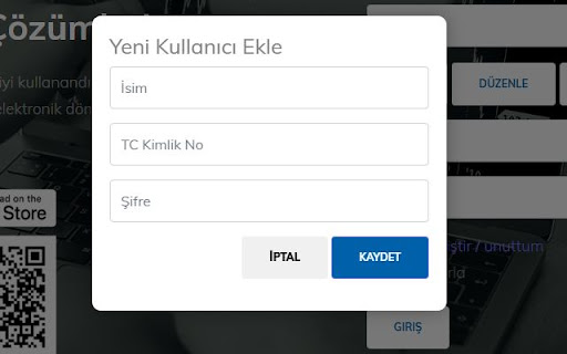 Luca E Belge Portal Giriş Yardımcısı  from Chrome web store to be run with OffiDocs Chromium online