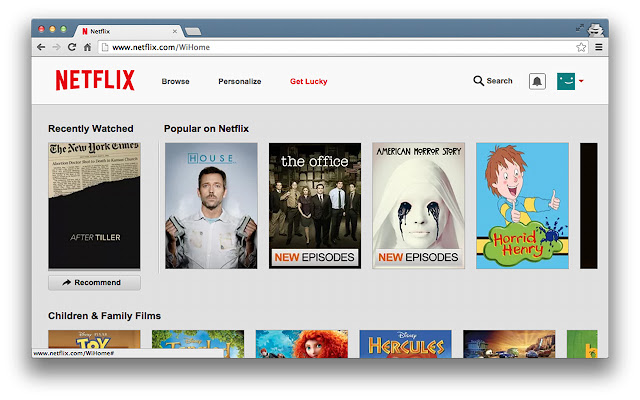 Lucky Flix  from Chrome web store to be run with OffiDocs Chromium online