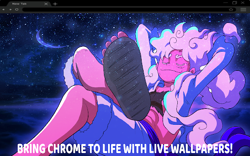 Luffy Gear 5 Live Wallpaper  from Chrome web store to be run with OffiDocs Chromium online