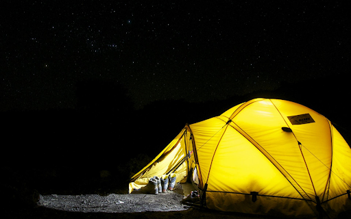 Luminous Tent in the Night  from Chrome web store to be run with OffiDocs Chromium online
