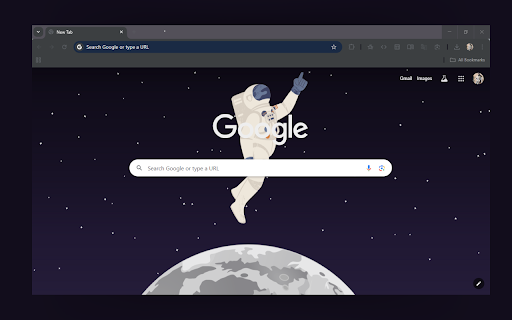 Lunar Leap Theme  from Chrome web store to be run with OffiDocs Chromium online