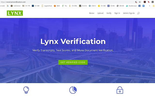 Lynx Verify  from Chrome web store to be run with OffiDocs Chromium online