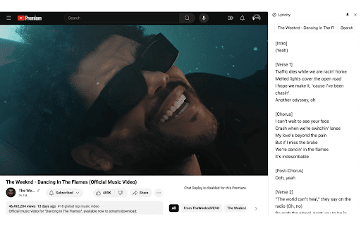Lyricity  from Chrome web store to be run with OffiDocs Chromium online