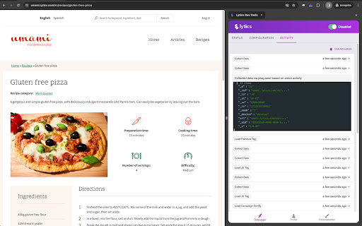 Lytics Dev Tools  from Chrome web store to be run with OffiDocs Chromium online