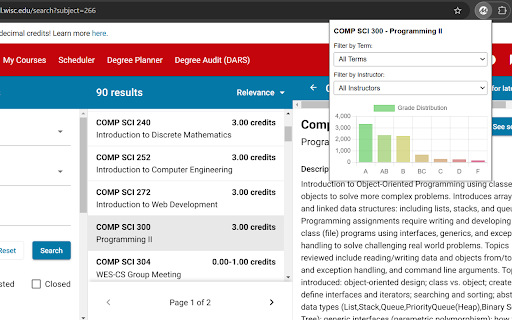 Madgrades+  from Chrome web store to be run with OffiDocs Chromium online