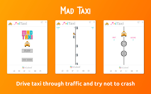 Mad Taxi  from Chrome web store to be run with OffiDocs Chromium online