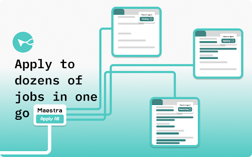 Maestra Accelerate Your Job Search  from Chrome web store to be run with OffiDocs Chromium online