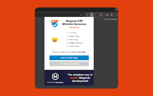 Magento CSP Whitelist Generator  from Chrome web store to be run with OffiDocs Chromium online