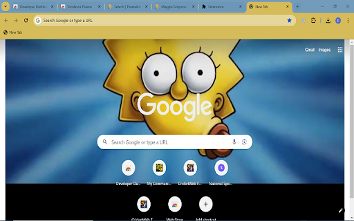 Maggie Simpson  from Chrome web store to be run with OffiDocs Chromium online