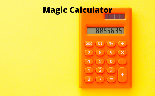 Magic Calculator  from Chrome web store to be run with OffiDocs Chromium online