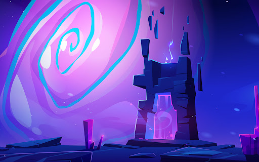 Magic Portal on Mountain or Alien Planet Surface  from Chrome web store to be run with OffiDocs Chromium online