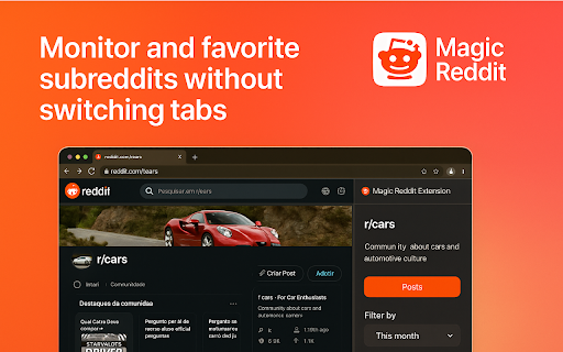 Magic Reddit Extension  from Chrome web store to be run with OffiDocs Chromium online