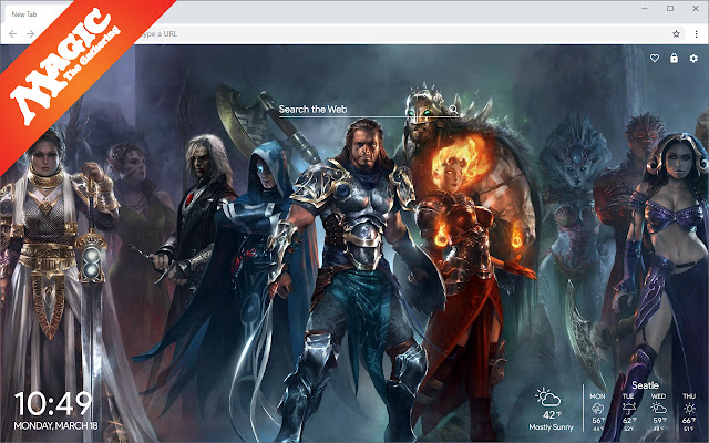 Magic The Gathering Nieuw tabblad uit de Chrome-webwinkel dat kan worden uitgevoerd met OffiDocs Chromium online