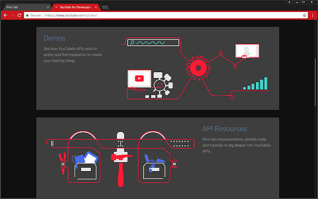 Magic Theme for YouTube™  from Chrome web store to be run with OffiDocs Chromium online