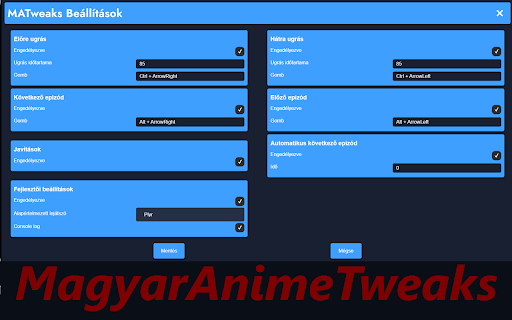MagyarAnimeTweaks  from Chrome web store to be run with OffiDocs Chromium online