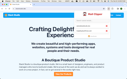 Mail Clipper  from Chrome web store to be run with OffiDocs Chromium online