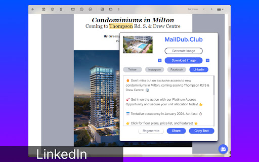 MailDub  from Chrome web store to be run with OffiDocs Chromium online