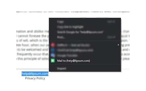 MailtoSelect  from Chrome web store to be run with OffiDocs Chromium online