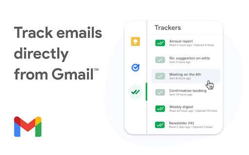 Mail Tracker for Gmail BETA  from Chrome web store to be run with OffiDocs Chromium online