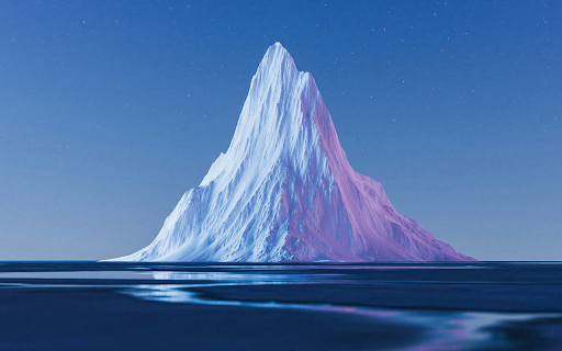 Majestic Iceberg Under a Starry Sky  from Chrome web store to be run with OffiDocs Chromium online