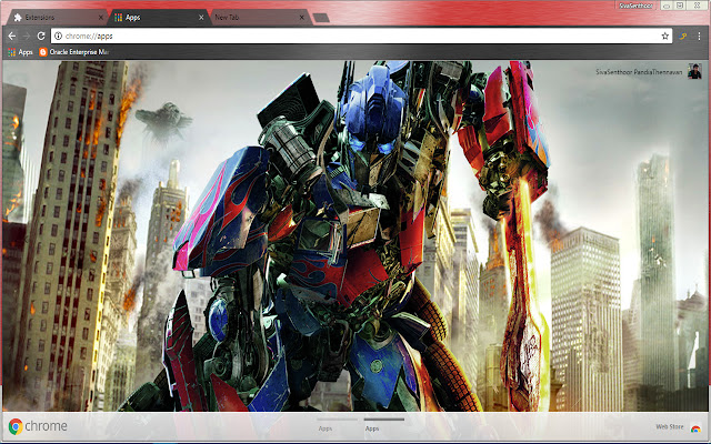 Majestic Optimus Prime Knife Transformers  from Chrome web store to be run with OffiDocs Chromium online