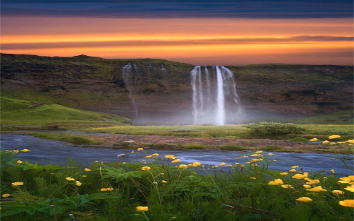 Majestic waterfall wallpaper  from Chrome web store to be run with OffiDocs Chromium online