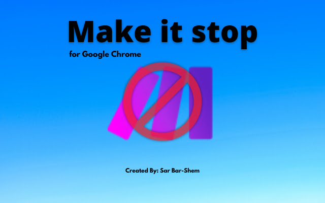 MakeItStop  from Chrome web store to be run with OffiDocs Chromium online