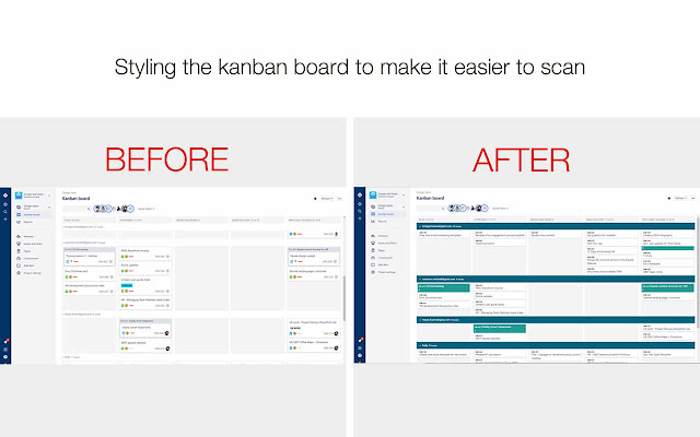 Make Kanban boards more scanable  from Chrome web store to be run with OffiDocs Chromium online