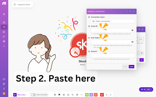Make Skool Auth Helper  from Chrome web store to be run with OffiDocs Chromium online