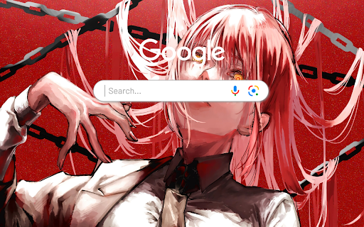 Makima Chainsaw Man Anime Art Anime Theme  from Chrome web store to be run with OffiDocs Chromium online