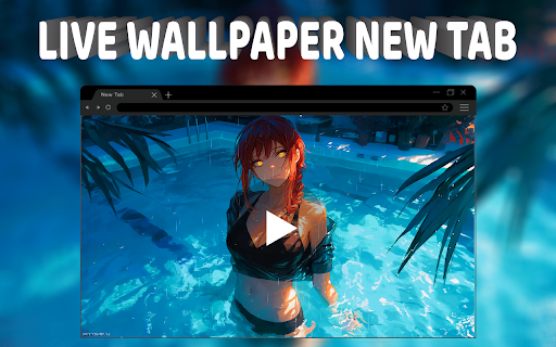 Makima In The Pool Live Wallpaper New  from Chrome web store to be run with OffiDocs Chromium online
