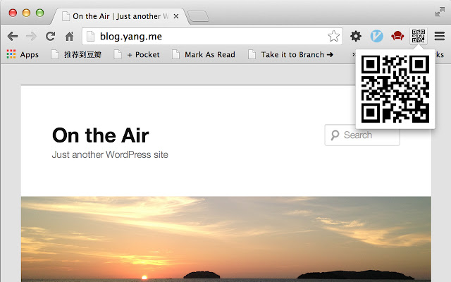 making QRCode of the url  from Chrome web store to be run with OffiDocs Chromium online