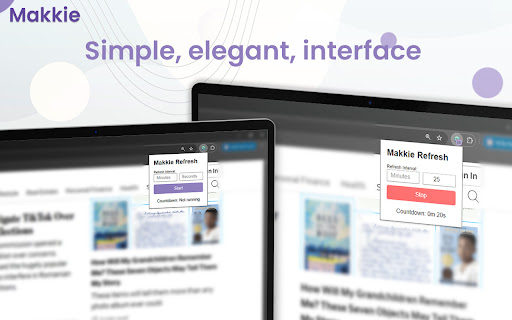 Makkie Page Refresh  from Chrome web store to be run with OffiDocs Chromium online