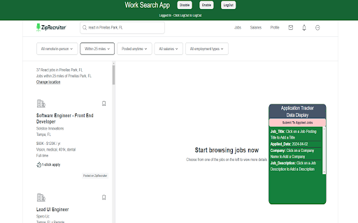 MalcMind AIJobHelperAPP  from Chrome web store to be run with OffiDocs Chromium online
