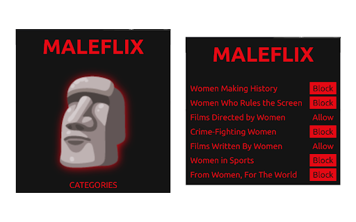 Maleflix  from Chrome web store to be run with OffiDocs Chromium online