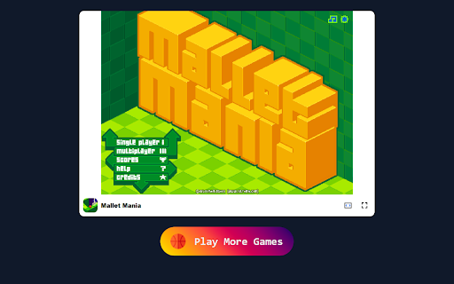 Mallet Mania Game Swing your way through arcade mini golf fun!  from Chrome web store to be run with OffiDocs Chromium online